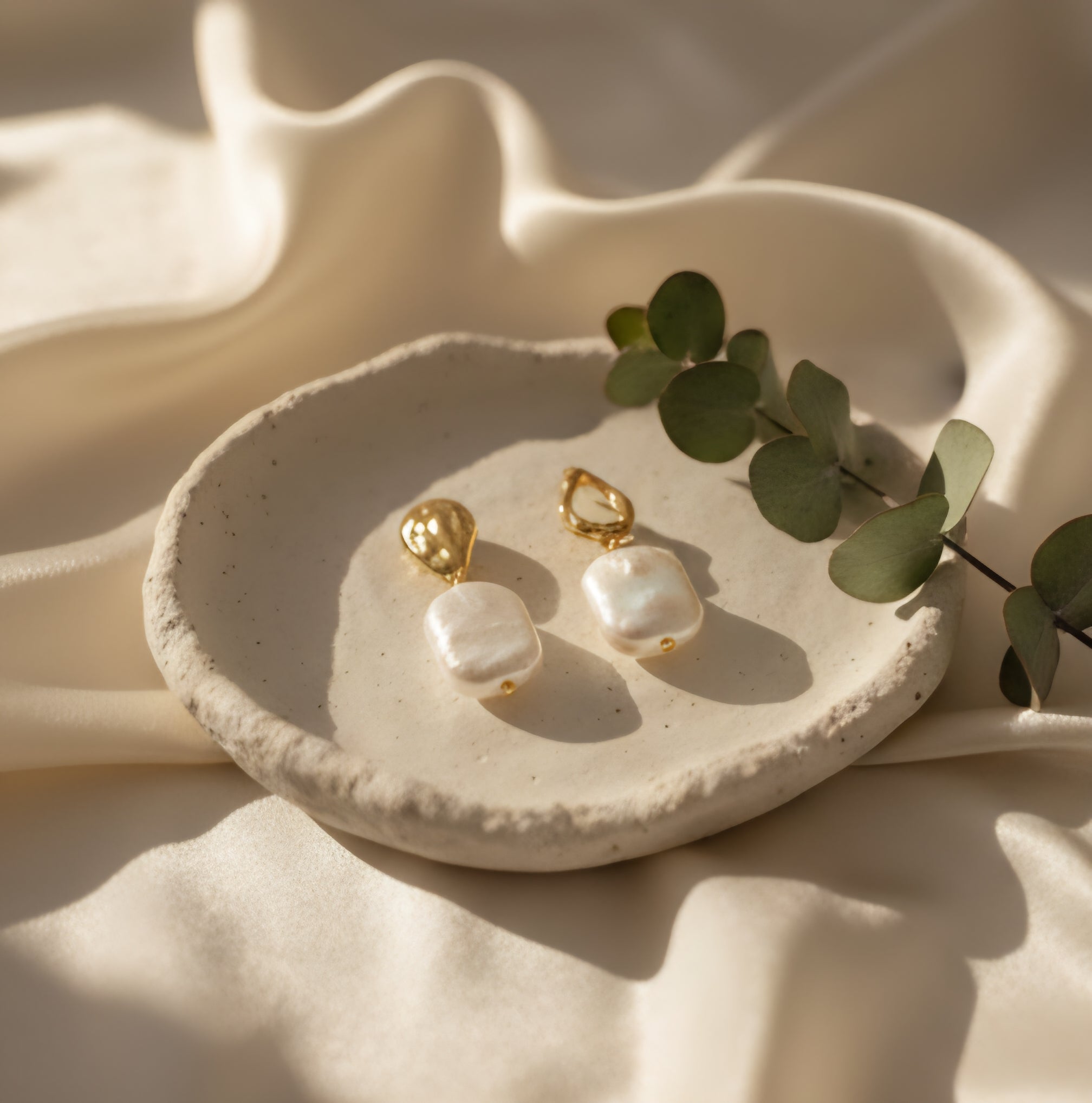 The Florence Baroque Pearl Drop Earrings