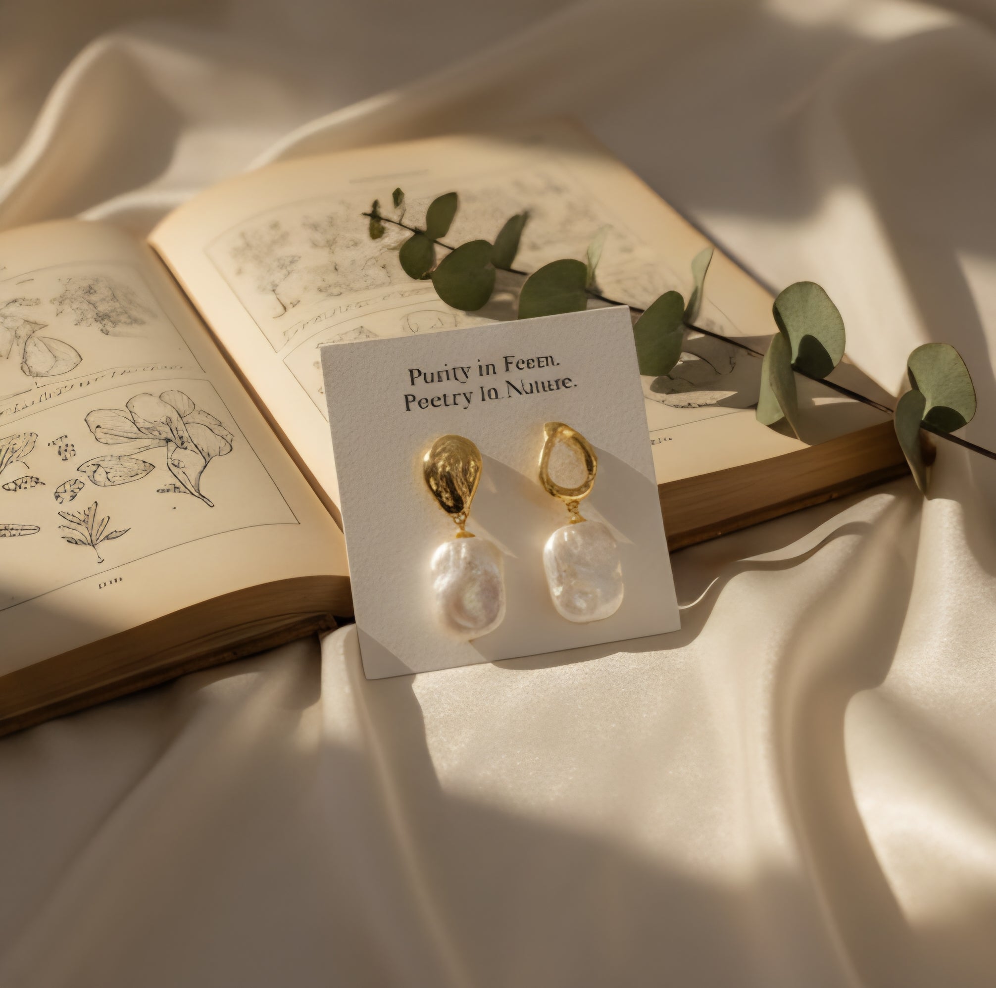 The Florence Baroque Pearl Drop Earrings